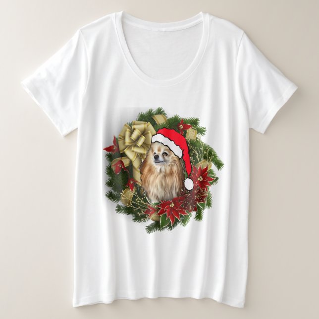 Navidades adorables Pomerania (Anverso del diseño)