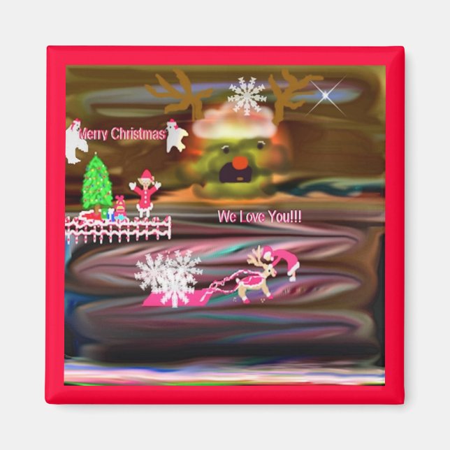 Navidades adoran el imán (Frente)