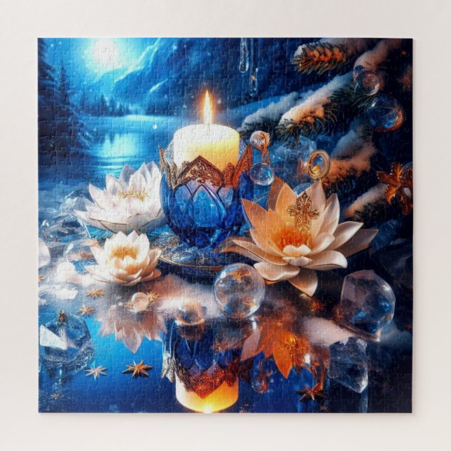 Navidades advencen el rompecabezas (Vertical)