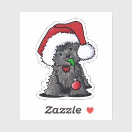 Navidades Affenpinscher Vinyl Pegatina