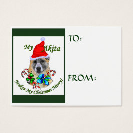 Navidades Akita Regalos Etiquetas de nombres
