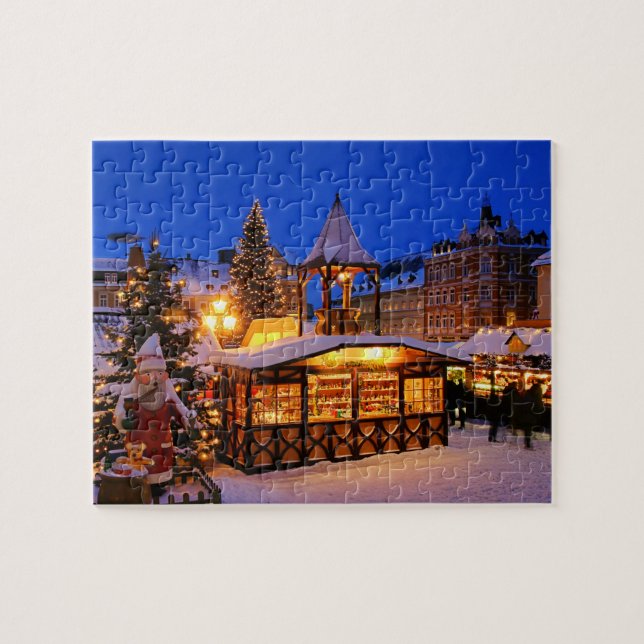 Navidades Aldea Puzzle Jigsaw (Horizontal)
