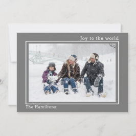 Navidades Alegran A La Tarjeta Personalizada De Fo