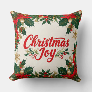 Navidades Alegran al almohada decorativa
