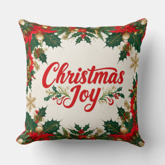 Navidades Alegran al almohada decorativa