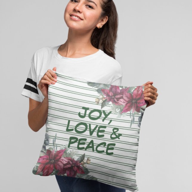 Navidades Alegran Amo Cojín decorativo de Paz (Subido por el creador)