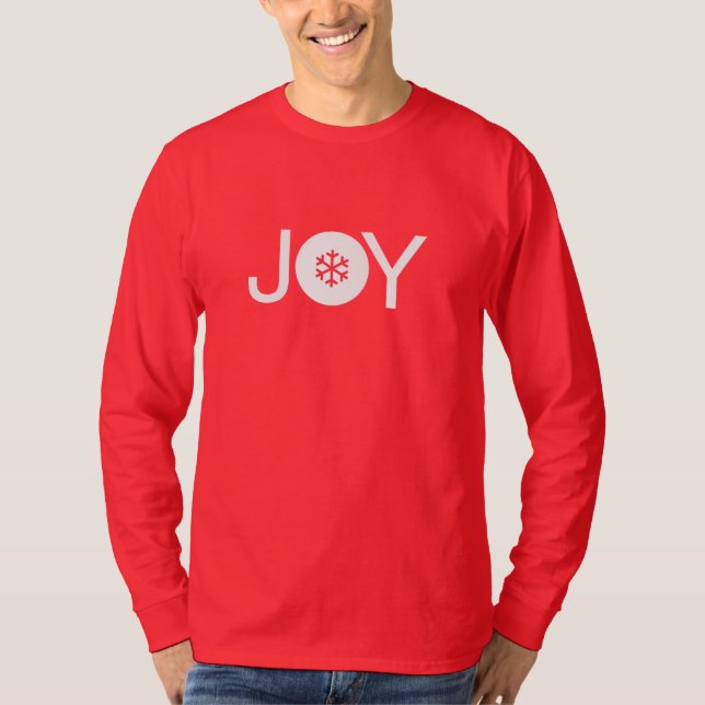 Navidades Alegran camiseta de manga larga roja y b (Anverso)