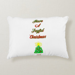 Navidades alegres acento almohada