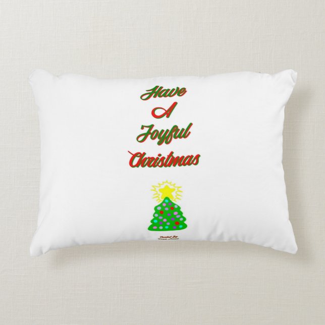 Navidades alegres acento almohada (Anverso)