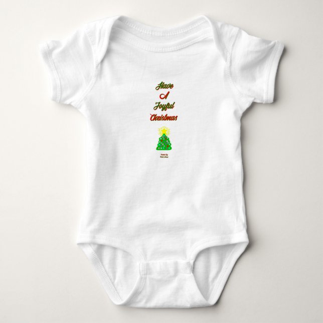 Navidades alegres Baby Jersey Bodysuit (Anverso)