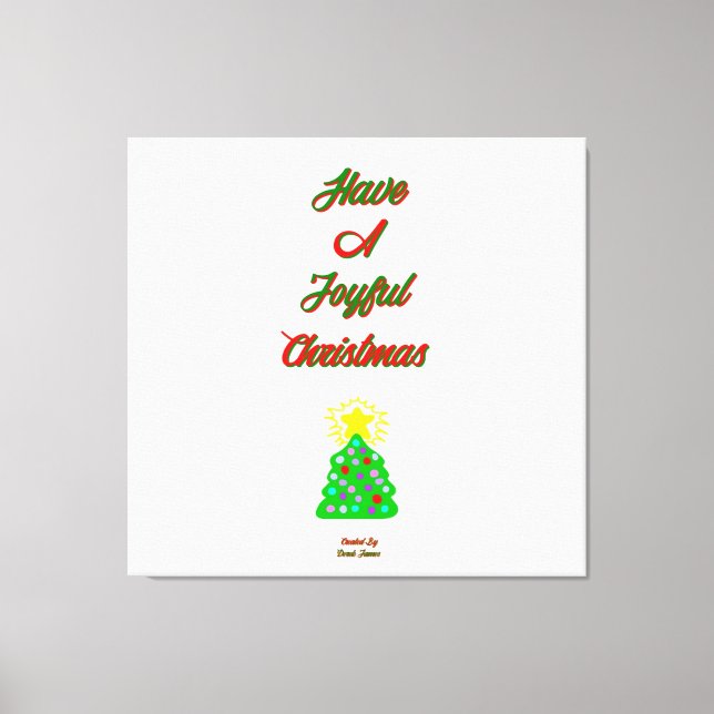 Navidades alegres envueltas lienzo (Anverso)
