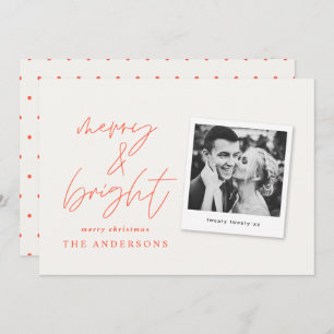 Navidades alegres y brillantes de escritura modern