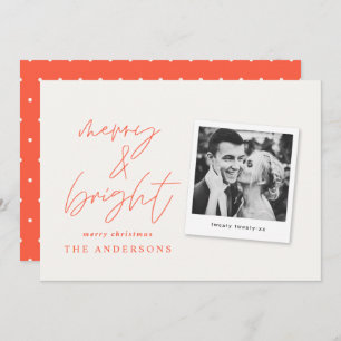 Navidades alegres y brillantes de escritura modern