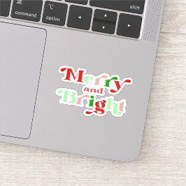 Navidades alegres y brillantes Pegatinas de Navida