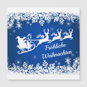 Navidades alemanes, Santa, tarjeta magnética de re