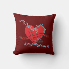 Navidades almohada romántica de lanzamiento de val