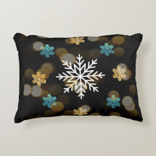 navidades almohadas de copos de nieve