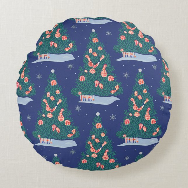 Navidades almohadas redondas (Anverso)