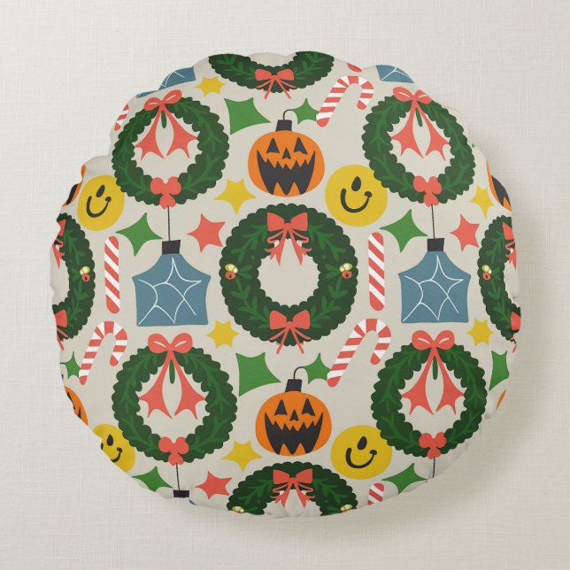 Navidades almohadas redondas (Anverso)