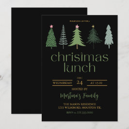 Navidades Almuerzo Invitaciones Navidades Brunch