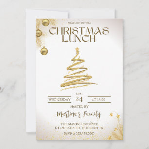 Navidades Almuerzo Invitaciones Navidades Brunch