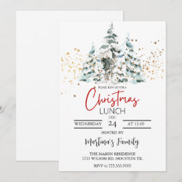 Navidades Almuerzo Invitaciones Navidades Brunch