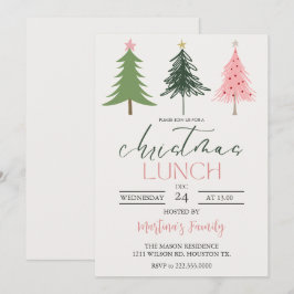 Navidades Almuerzo Invitaciones Navidades Brunch