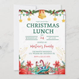 Navidades Almuerzo Invitaciones Navidades Brunch