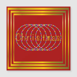 Navidades alumbran diseño en rojo con oro