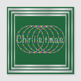 Navidades alumbran el diseño en verde con plata