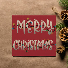 Navidades alumbran la tarjeta de fotos de navidad