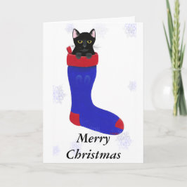 Navidades alzando gatos copos de nieve tarjetas de