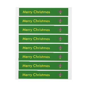 Navidades amables etiquetas de Personalizable de T