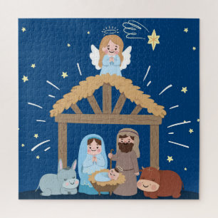 Navidades amables Natividad Rompecabezas