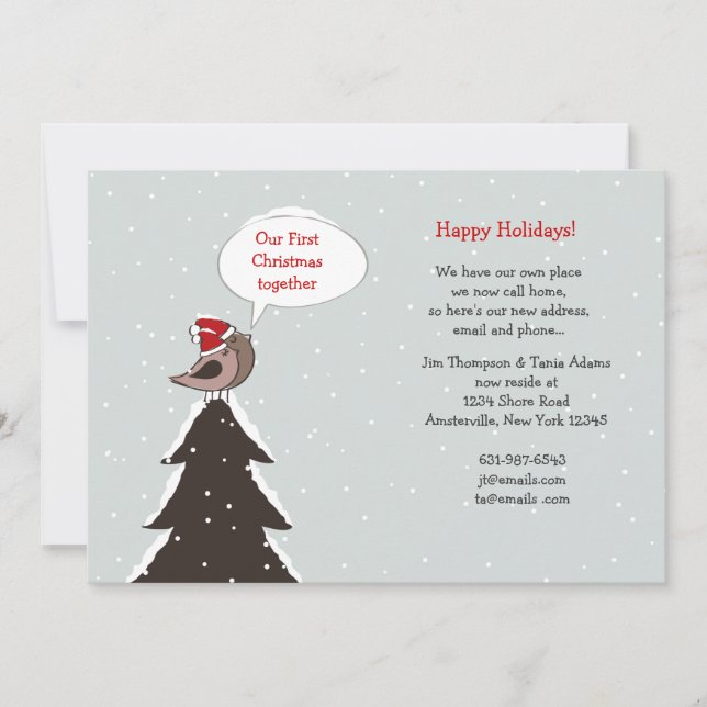 Navidades Amantes vacaciones Invitación móvil (Anverso)