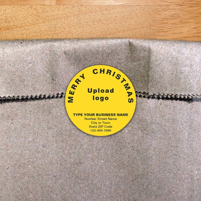 Navidades amarillos Pegatina de formas redondas de (Subido por el creador)