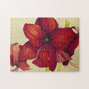 Navidades Amaryllis Jigsaw Puzzle
