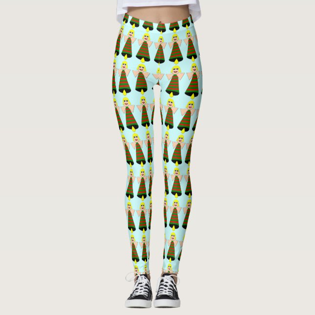 Navidades Angel Bell Leggings (Anverso)
