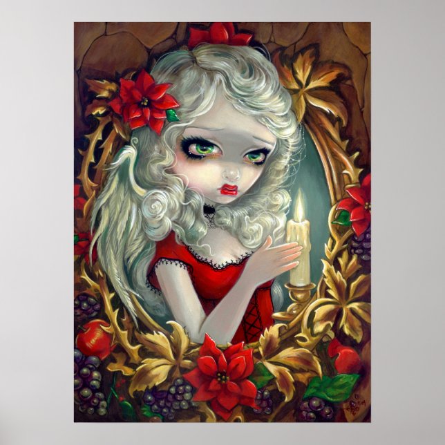 Navidades Ángel de velas arte de hadas Imprimir (Frente)