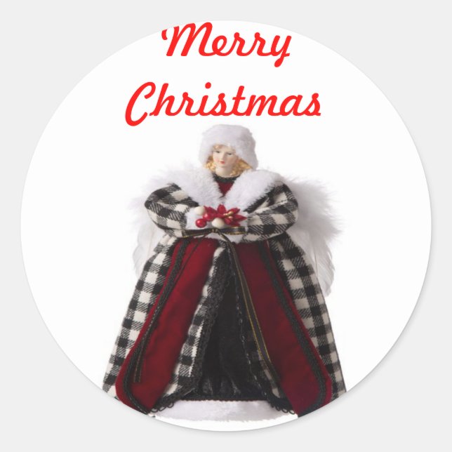 Navidades Angel Sellos para sobres (Anverso)