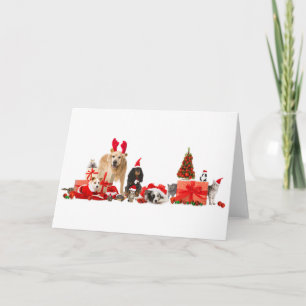 NAVIDADES ANIMALES EN Tarjeta de felicitación de s