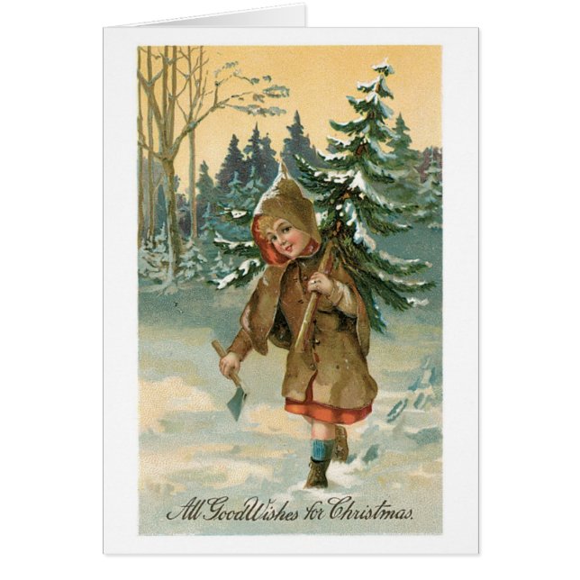 Navidades anticuados, árbol de Navidad (Frente)