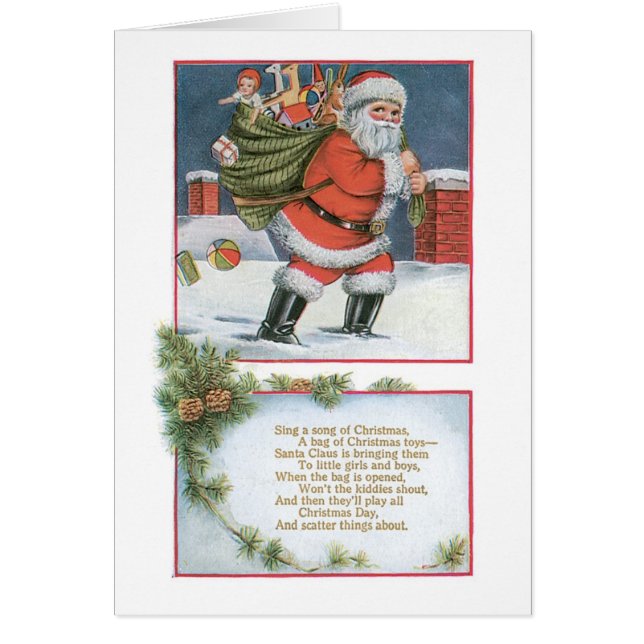 Navidades anticuados, Santa (Frente)