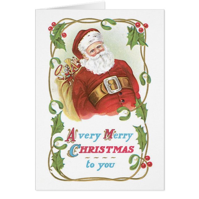 Navidades anticuados, Santa (Frente)