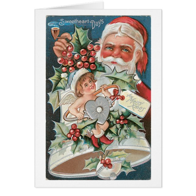 Navidades anticuados, Santa & Angel (Frente)