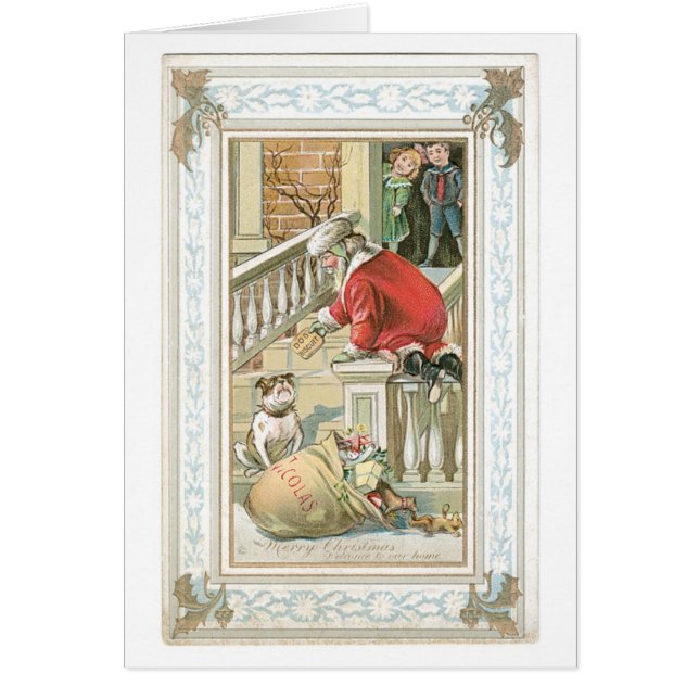 Navidades anticuados, Santa y Perro (Frente)