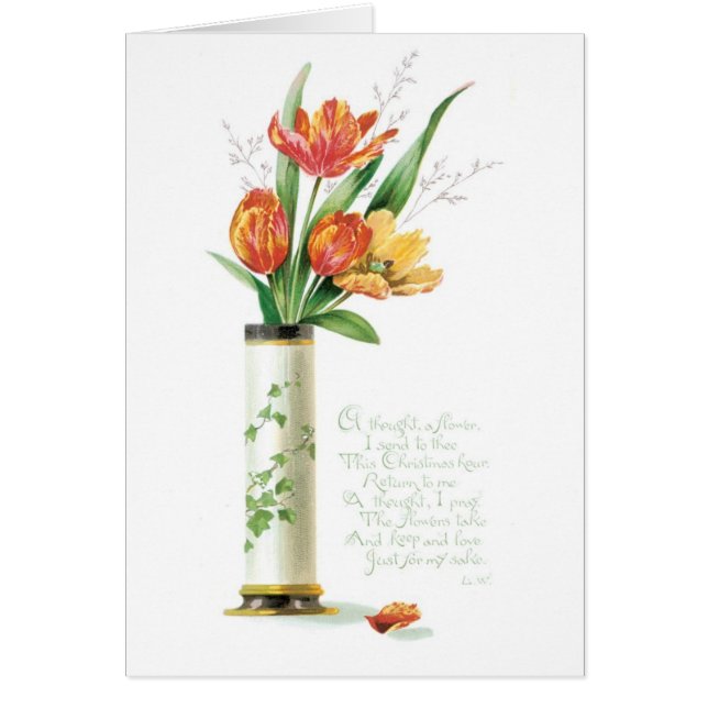 Navidades anticuados, tulipanes (Frente)