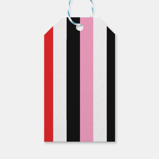 ¡navidades apestan! Etiqueta de regalo a rayas (Anverso)