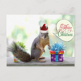 Navidades ardilla con regalos de Navidad