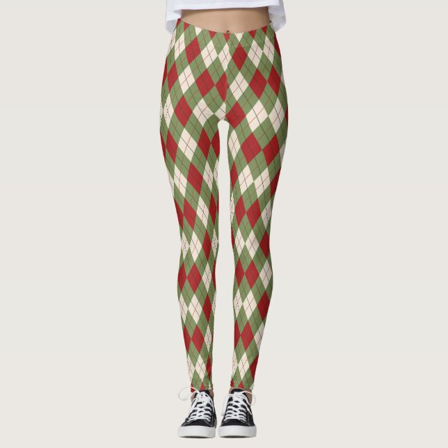 Navidades Argyle Leggings (Anverso)